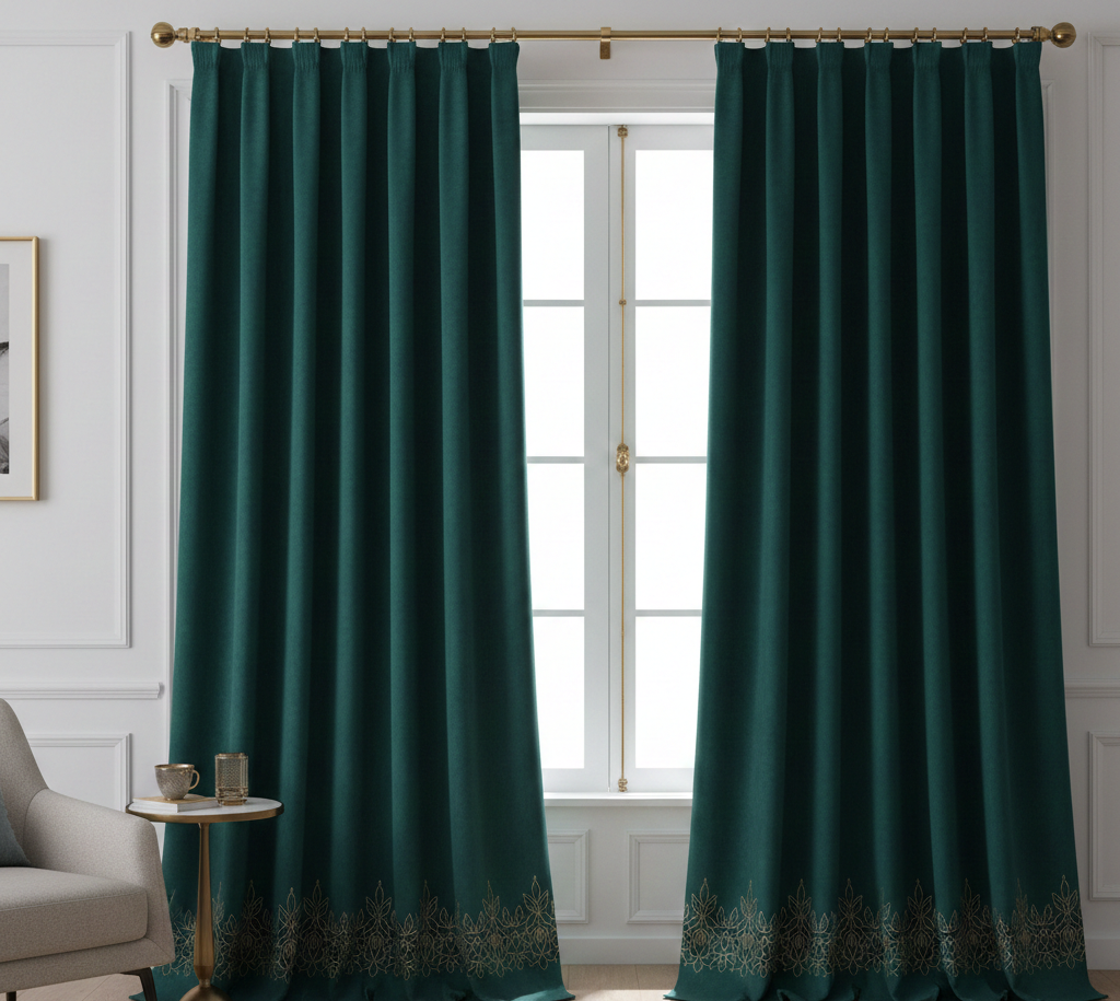 Luxury velvet blackout curtains